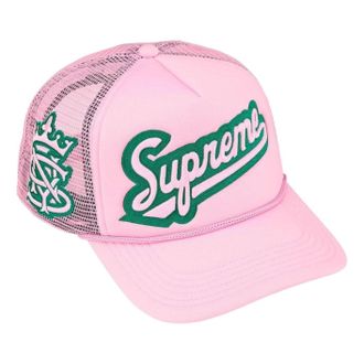 SUPREME SS26 University Mesh Back 5-Panel Pink SUP-SS26-1005-PNK