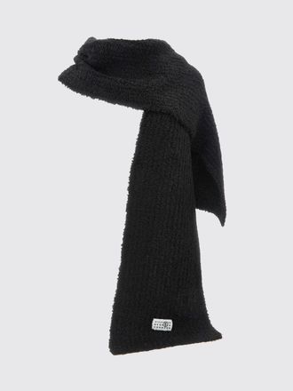 Maison Margiela Wool Blend Scarf with Contrasting Numeric Logo