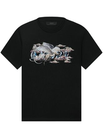 Amiri T-shirt met print - Zwart