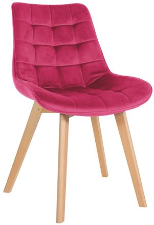 Clp Silla De Comedor Brook En Terciopelo Rojo