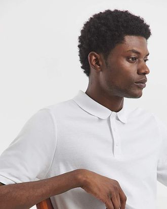 Jacamo Pure Cotton Pique Polo Extra Long