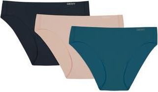 DKNY 3-Pack Laser Cut Bikini in Black Sand Dark Sea at Nordstrom Rack, Size X-Large