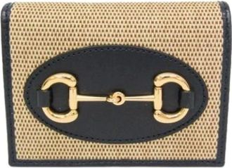 Gucci Pre-owned Wallets, female, Beige, Size: ONE SIZE Pre-owned Horsebit 1955 Mini Wallet 621887