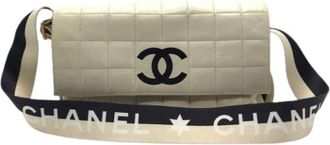 Chanel Pre-owned Vintage Shoulder Bag - Dames - Vintage Schoudertas - Beige - ONE Size - Leer - Vintage