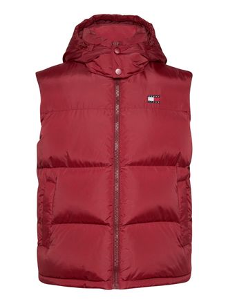 Tommy Jeans Steppweste TOMMY JEANS TJM ALASKA VEST, Herren, Gr. XL, rot (regatta rot), Web, Obermaterial: 100% Polyester, regular fit, Westen Steppweste, Abnehmba