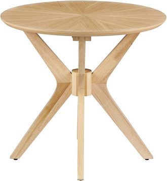 ModWay Crossroads 24in Round Wood Side Table