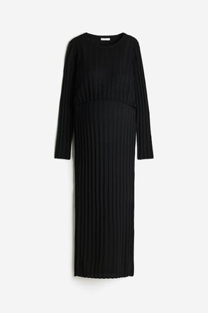 H&M MAMA 2-teiliges Set in Rippstrick - Schwarz