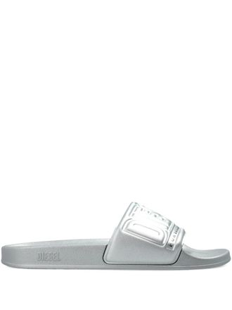 Diesel embossed logo slide - Silver