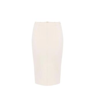 Elisabetta Franchi Rokken, Dames, Wit, L, Wol, Gebreide Wollen Rok