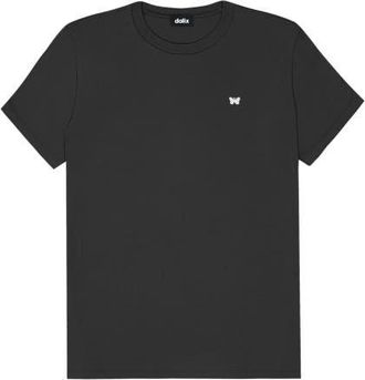 Dalix Womens Lil Butterfly Lightweight Jersey Tee in Dark Gray at Nordstrom, Size X-Large