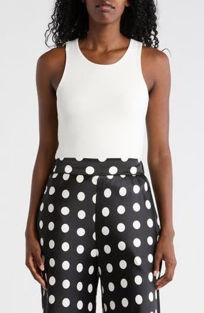 Renee C Fitted Tank Top in Ivory at Nordstrom Rack, Size X-Large
