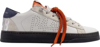 P448 Sneakers - Heren - Sneakers - Wit - 45 EU - Leer - Schoenen