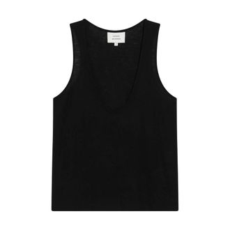 Loulou Studio Sleeveless Tops, female, Black, Size: M Albia Tank Top