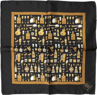 Dolce & Gabbana Jazz Club Vierkante Zakdoek Sjaal - Dames - Zijden sjaals - Veelkleurig - ONE Size - Accessoires