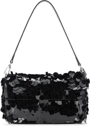Staud Timmy Sequin Shoulder Bag in Black at Nordstrom