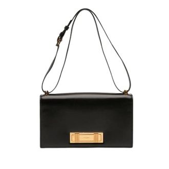Saint Laurent Pre-owned Shoulder Bags, female, Black, Size: ONE SIZE Pre-owned Domino Shoulder Bag