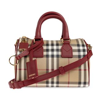 Burberry Handbags, female, Beige, Size: ONE SIZE Bowling Mini hand bag