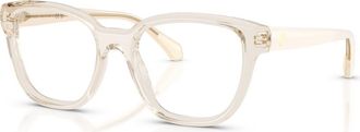 Moncler 51mm Rectangle optical glasses in White at Nordstrom