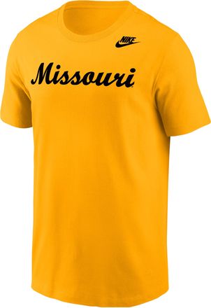 Nike Missouri Tigers Nike Mens Football T-Shirt in Yellow | M11332P393MISR-GLD