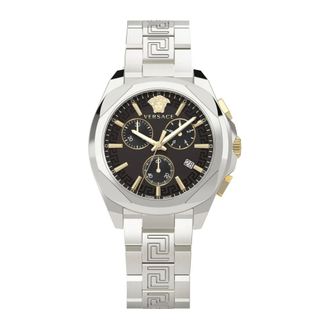 Versace Chrono Lady Roestvrijstalen Horloge - Dames - Horloges - Grijs - ONE Size - Accessoires