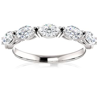 Pompeii3 1 1/2 Ct Oval Moissanite Wedding Ring Available in White, Yellow or Rose Gold