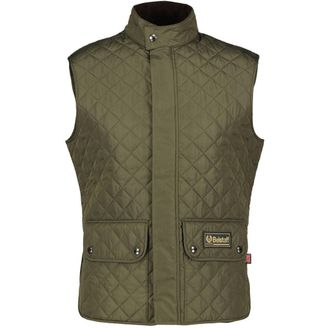 Belstaff Mens Faded Olive Waistcoat Gilet Jacket - Green - Size Small