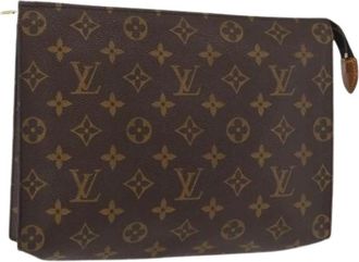 Louis Vuitton Pre-owned Clutches, female, Brown, Size: ONE SIZE Pre-owned Vintage Monogram Pouch