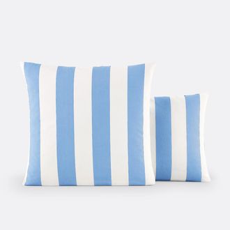 La Redoute Interieurs Kussensloop in katoen, Hendaye blauw