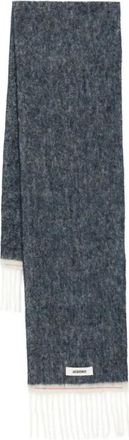 Jacquemus Carro Sjaal - Dames - Wintersjaals - Grijs - ONE Size - Wol - Accessoires