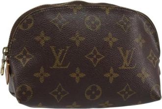Louis Vuitton Pre-owned Clutches, female, Brown, Size: ONE SIZE Pre-owned Canvas Clutch