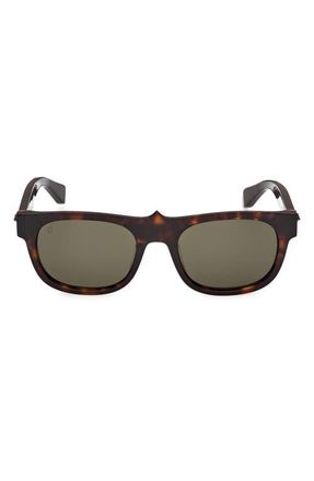 Christian Louboutin 54mm Square Sunglasses in Classic Havana /Bronze at Nordstrom
