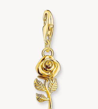 Thomas Sabo Charm pendente in argento sterling 925 placcato oro giallo 18K