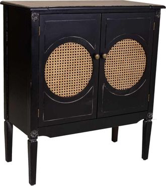 Wanderlust Deco Wanderlust Deco - Recibidor de madera negro 80x38x90