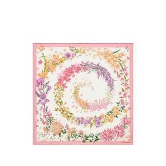 Ferragamo Floral-print Silk Scarf
