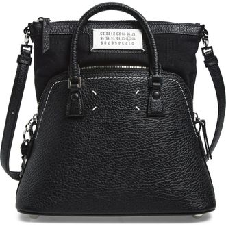 Maison Margiela Mini 5AC Classique Leather Handheld Bag in Black at Nordstrom