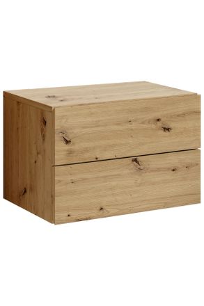 Livetastic Nachtk&auml;stchen, Eiche Artisan, Holzwerkstoff, 2 Schublade(n) Schubladen, 42x28x30 cm, h&auml;ngend, Schlafzimmer, Nachtk&auml;stchen