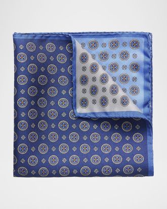 Eton Men & apos;s Four-in-One Silk Pocket Square