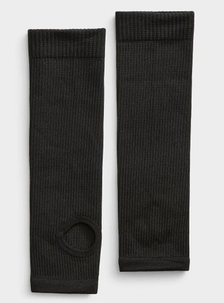 Simons Womens Open heel and toe ribbed socks