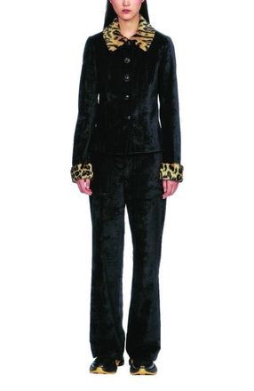 Anna Sui Velour Jacket in Black at Nordstrom, Size 10