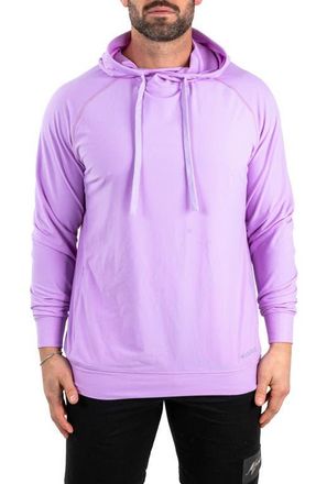 Maceoo Solid Cotton Hoodie in Purple at Nordstrom, Size 3