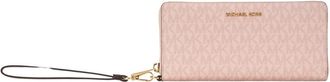 Michael Kors Portemonnee met rits - Dames - Clutches - Roze - ONE Size - Leer - Tassen