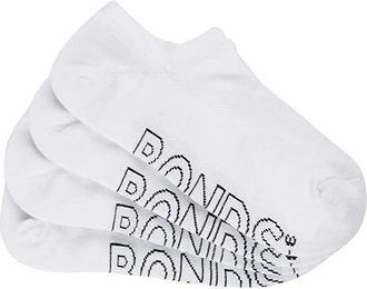 Bonds Womens Logo Light No Show Socks (4 Pack), White, 8-11 US