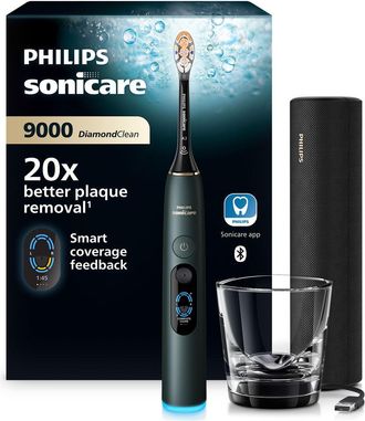 Philips Cepillo De Dientes El&eacute;ctrico Recargable Philips Sonicare 9000 Diamondclean Hx9213/84 Ultras&oacute;nico 8 Modos Verde