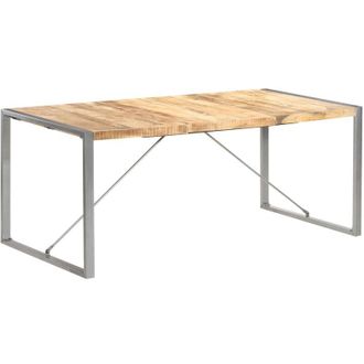 vidaXL Mesa De Comedor Madera Maciza De Mango Rugosa 180x90x75 Cm Vidaxl