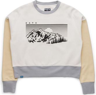 Kavu Crew Crop Pullover f&uuml;r Damen | grau