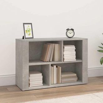 vidaXL Vidaxl - Aparador De Madera Contrachapada Gris Hormig&oacute;n 80x30x54 Cm