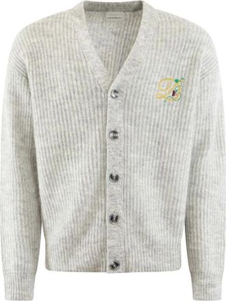 Dr&ocirc;le de Monsieur Heren Cardigan in Raisin Kleur - Heren - Vesten - Grijs - S - Truien & Vesten