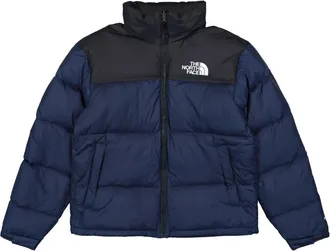 The North Face 1996 Retro Nuptse Puffer Jacket Men Navy Black Hooded DDR3118