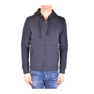 Woolrich Heren, Sweatshirts & Hoodies, Blauw, Maat: S Katoen