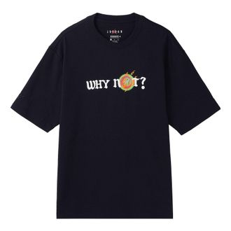 Nike Jordan Air Jordan MENS Why Not? Casual Sports Crew-neck Short Sleeve Black DD3325-010